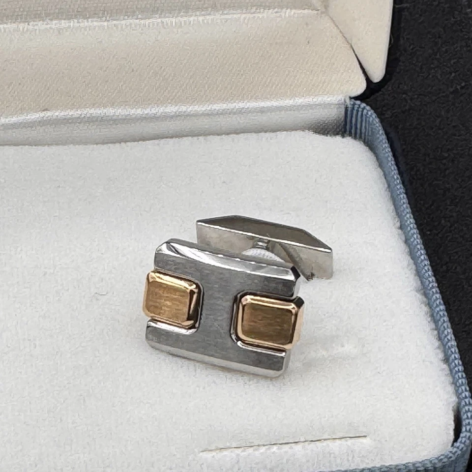 Dolan & Bullock 14KT WHITE GOLD CUFFLINKS KCL001000 made in USA NEW IN BOX - Image 2 of 4