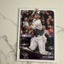 2025 Topps Flagship DREW ROMO #40 Rookie Flagship Card - Colorado Rockies