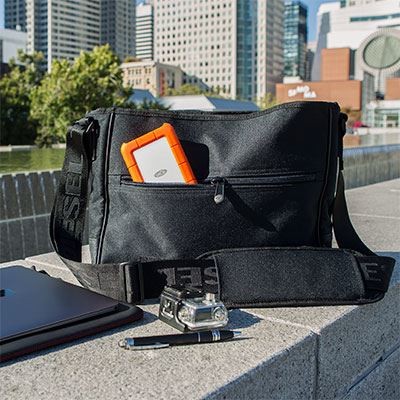LaCie Rugged USB-C external hard drive 1 TB Orange Silver (STFR1000800) - Picture 3 of 3