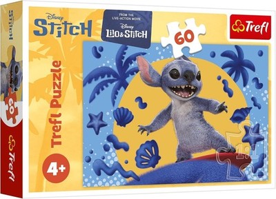 NEW Trefl Jigsaw Puzzle 60 Pieces 4+Ages Kids A Day with Stitch