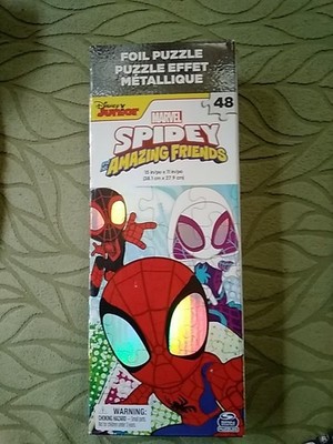 NEW Disney Junior Marvel Spidey & His Amazing Friends 48pc Foil Puzzle 15''X11''