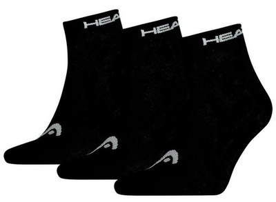 Head All Sports Training Quarter Sneaker Socken Strümpfe 39 - 46 Schwarz 15 Paar