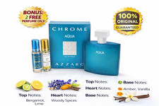 Azzaro Chrome Aqua 3.4oz Edt 2 Free Oils Gift Set 100 Original Men Fragrance Azzaro Chrome Aqua 3.4oz Edt 2 Free Oils Gift Set 100 Original Men Fragrance