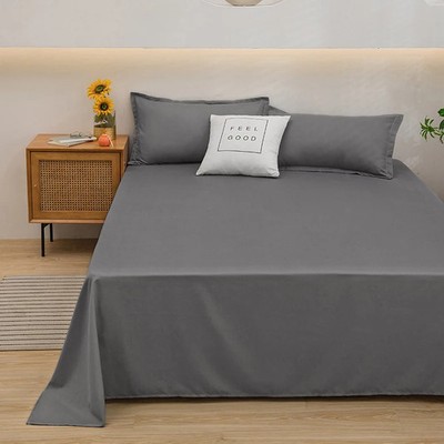 One solid color simple sheet Machine washable single double bed linen Student do