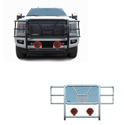 Black Horse Rugged HD Grille Guard Kit Modular BK fit 17-22 Ford F-350 SD