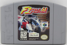Nintendo 64 F1 Pole Position 64 Video Game Tested & Works