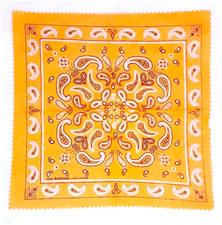 BANDANA BANDANNA Style 90s Italy Haartuch Orange Neon S&auml;ure
