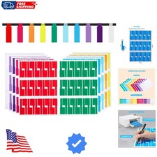 300 Pcs Cable Labels, 10 Colors Wire Labels Electrical, Waterproof Cord Labe...