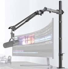 Support de bras de flèche micro réglable pour streaming, enregistrement, podcasts et jeux