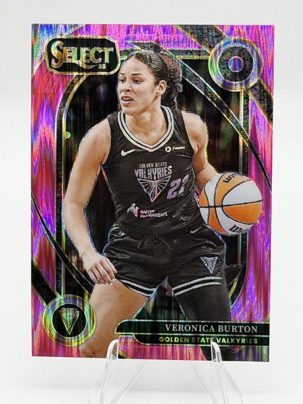 2025 Panini Select WNBA - Veronica Burton Pink Flash - Courtside #241