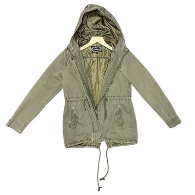 Ambiance Utility Jacket Oliver Green Lightweight Women s Full Zip Size Medium