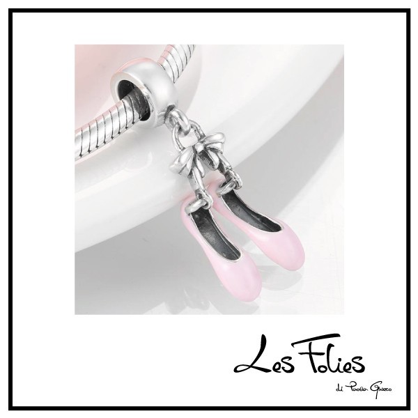 Charm Zapatos Bailarina Colgante de Plata 925 - Les Folies