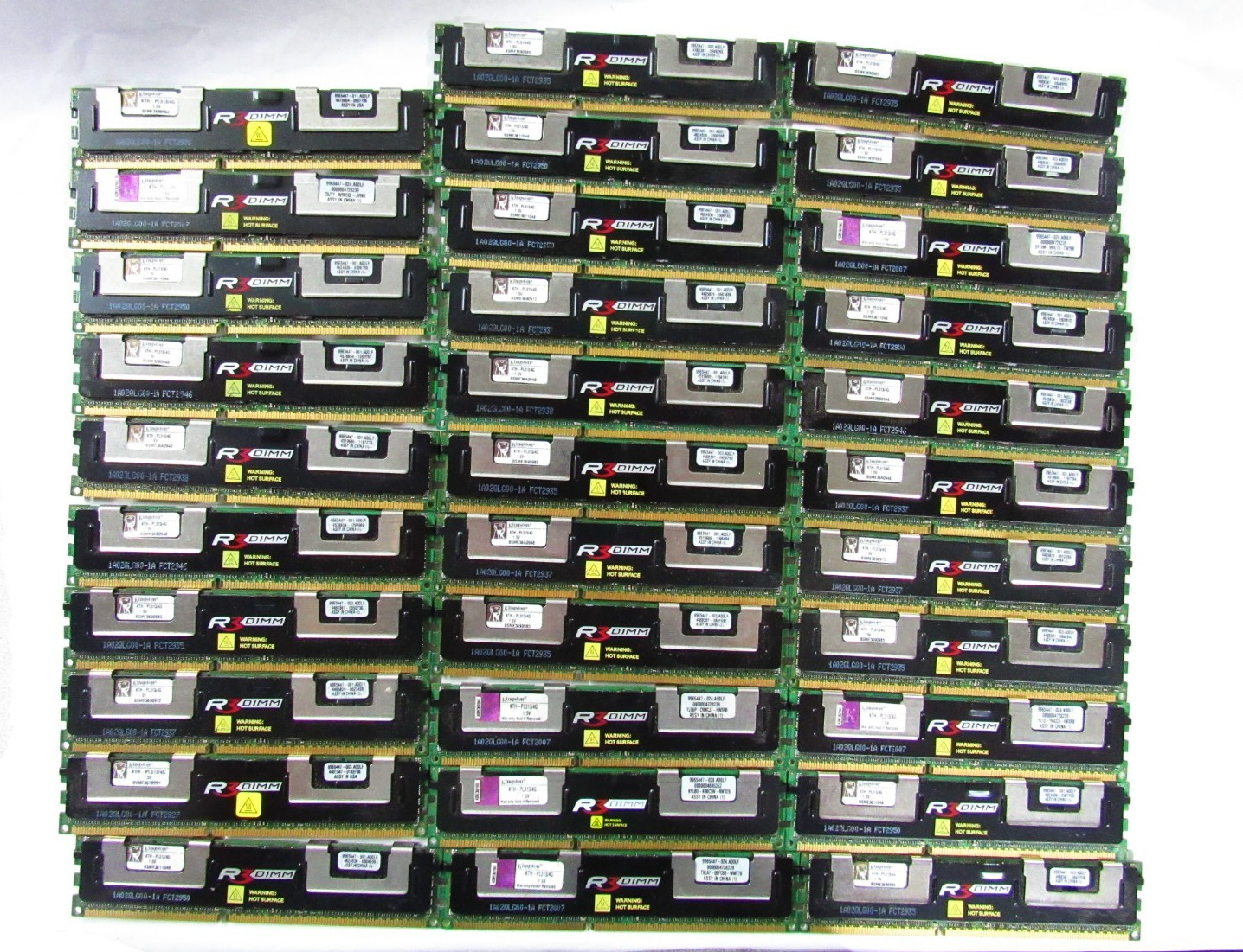 как выглядит Lot of 32 Kingston 128Gb 32x4GB DDR3 ECC Registered Server RAM KTH-PL313/4G фото