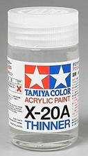 Tamiya 81030 Acrylic/Poly Paint Thinner, X-20A, 46ml