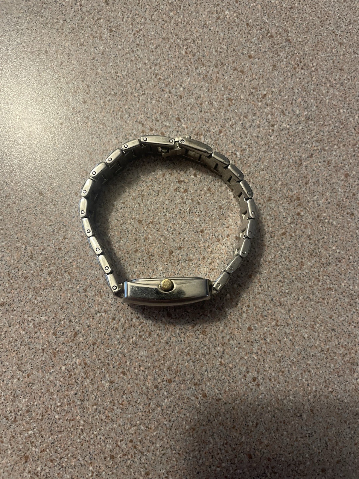 Anne Klein AK Silver Rectangular Analog White Dia… - image 2