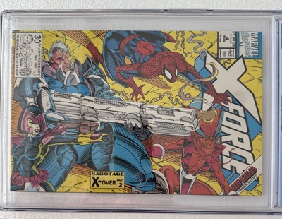 X-Force #4 CGC 9.8 (Marvel 1991) Spider-Man crossover - Rob Liefeld cover /art