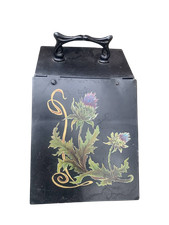 Originale antica scatola porta carbone Liberty Art Nouveau