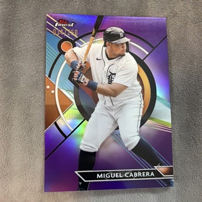 2023 Topps Finest - Miguel Cabrera  Purple Vapor Refractor /250- Tigers