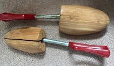 Vintage  Wood Metal Travel Tree Shoe Stretchers By Rochester Shoe Tree Co #5