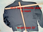 54 Men’s Wool Blazer 54L BLUE Tailored Pinstripe Sport Coat Poly WOOL 33" Lgth — photo 4