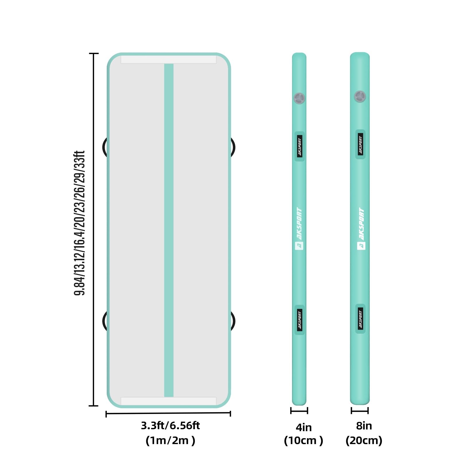 Gymnastics Air Mat Tumble Track Tumbling Mat Inflatable Floor Mats with Air P...