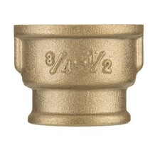 Female Threaded Pipe Coupling Reducer Muff Fittings 3/8 1/2 3/4 1 Inch Brass