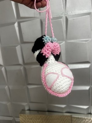 Spider Gwen Crochet Hang Car Mirror Decor, Spider Gwen amigurumi
