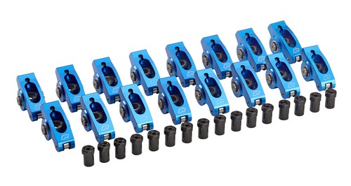 Proform 66914C, Set of 16 Blue Aluminum Sbc Roller Rocker Arms - 1.5 Ratio- 3/8I - Picture 3 of 10