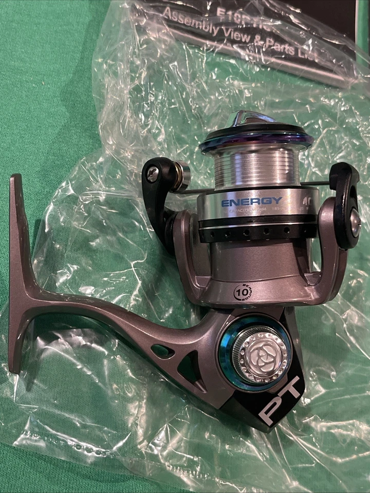 NUEVO CARRETE GIRATORIO QUANTUM PT ENERGY PTiC E10 PTiC RODAMIENTO 10 Pt Rodamientos 5.3:1 Foto 2 de 4