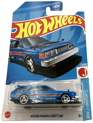 Hot Wheels Nissan Maxima Drift Car 47/250 HW J-Imports 4/10 Blue Black 2023