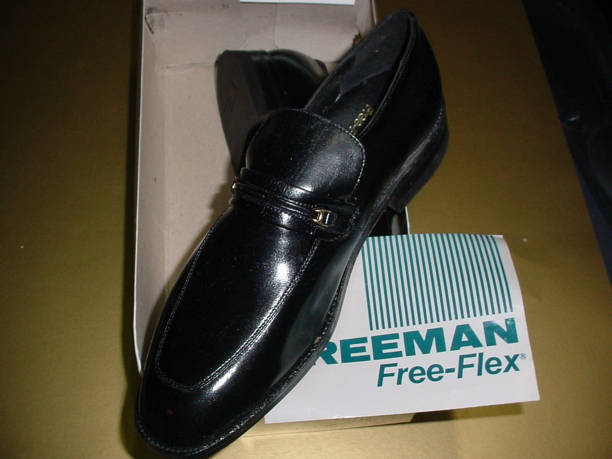 Freeman Black Shiny Dress Shoes Ferrar Shine Black Loafer - Premium Leather Men main image 3