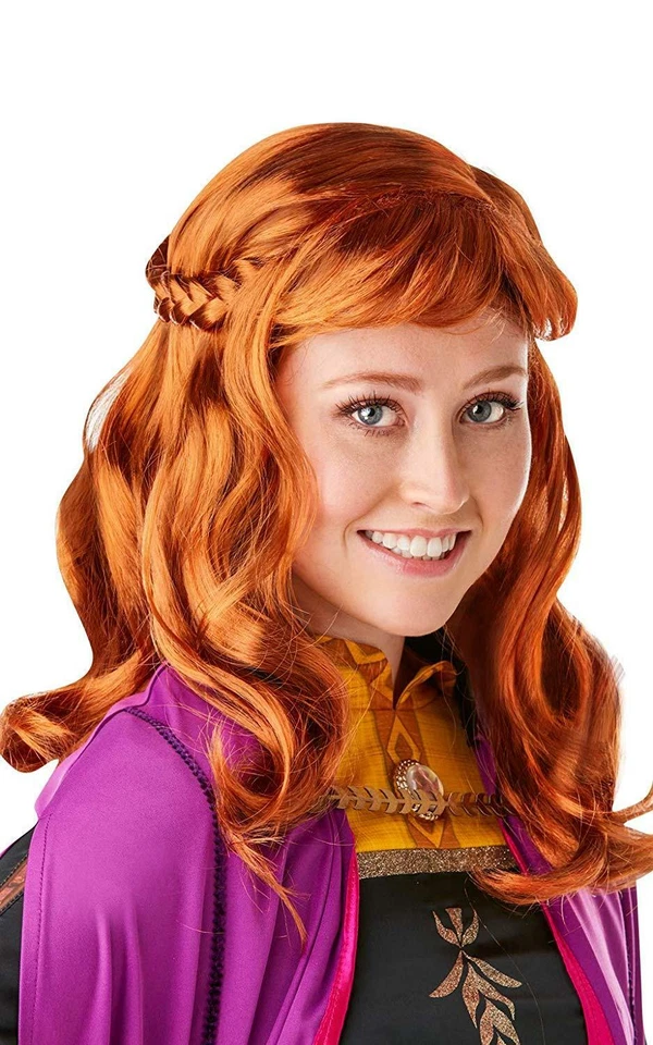 RUBIES Ladies Official Anna Wig Disney Frozen 2 Adult Fancy Dress
