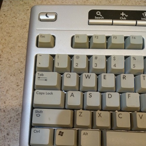 HP Media Controls 5187-7583 Wired PS-2 Multimedia Keyboard UNTESTED - Picture 5 of 12