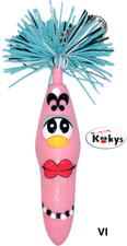 The Kookys Klicker Pen Krew 13 Ball Point Novelty Kid Party Gift Pink Blue Vi