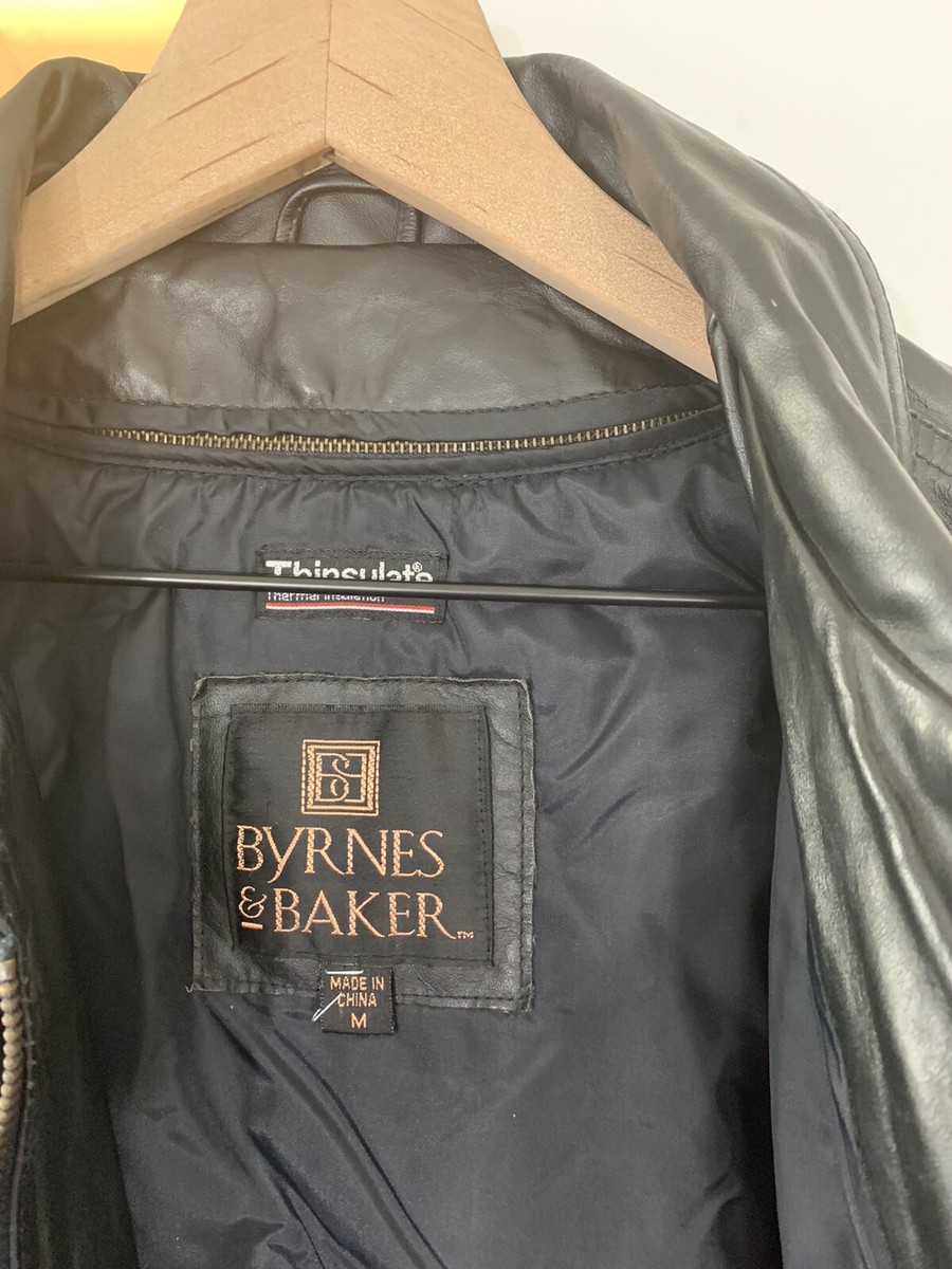 BYRNES & BAKER Vintage Leather Jacket Zip Out Lining | eBay BYRNES & BAKER Vintage Leather Jacket Zip Out Lining | eBay