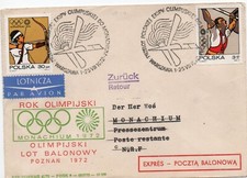 Poland-1972 Flight of Olympic Team Warsaw-Munich 