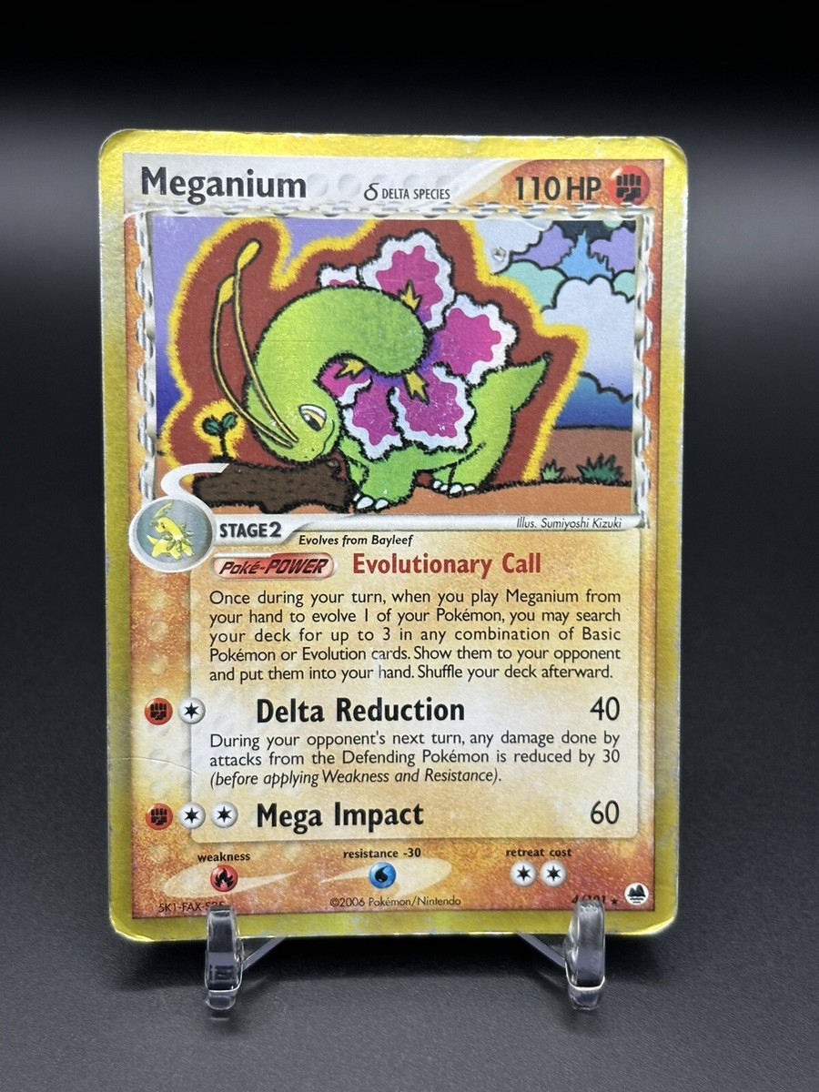 Pokemon Card Meganium Dragon Frontiers Stamped Holo | eBay