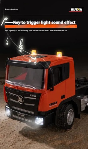 1:18 Huina RC Flat Truck Model 9 Channel Alloy Engineer Vehicle 2.4G Kids Toys - Picture 13 of 24