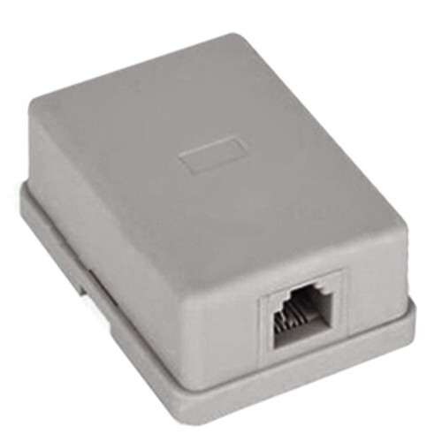 Rigauxさま　専用です。 1-Port RJ11 6P4C White Surface Mount Box SMB Biscuit Jack for