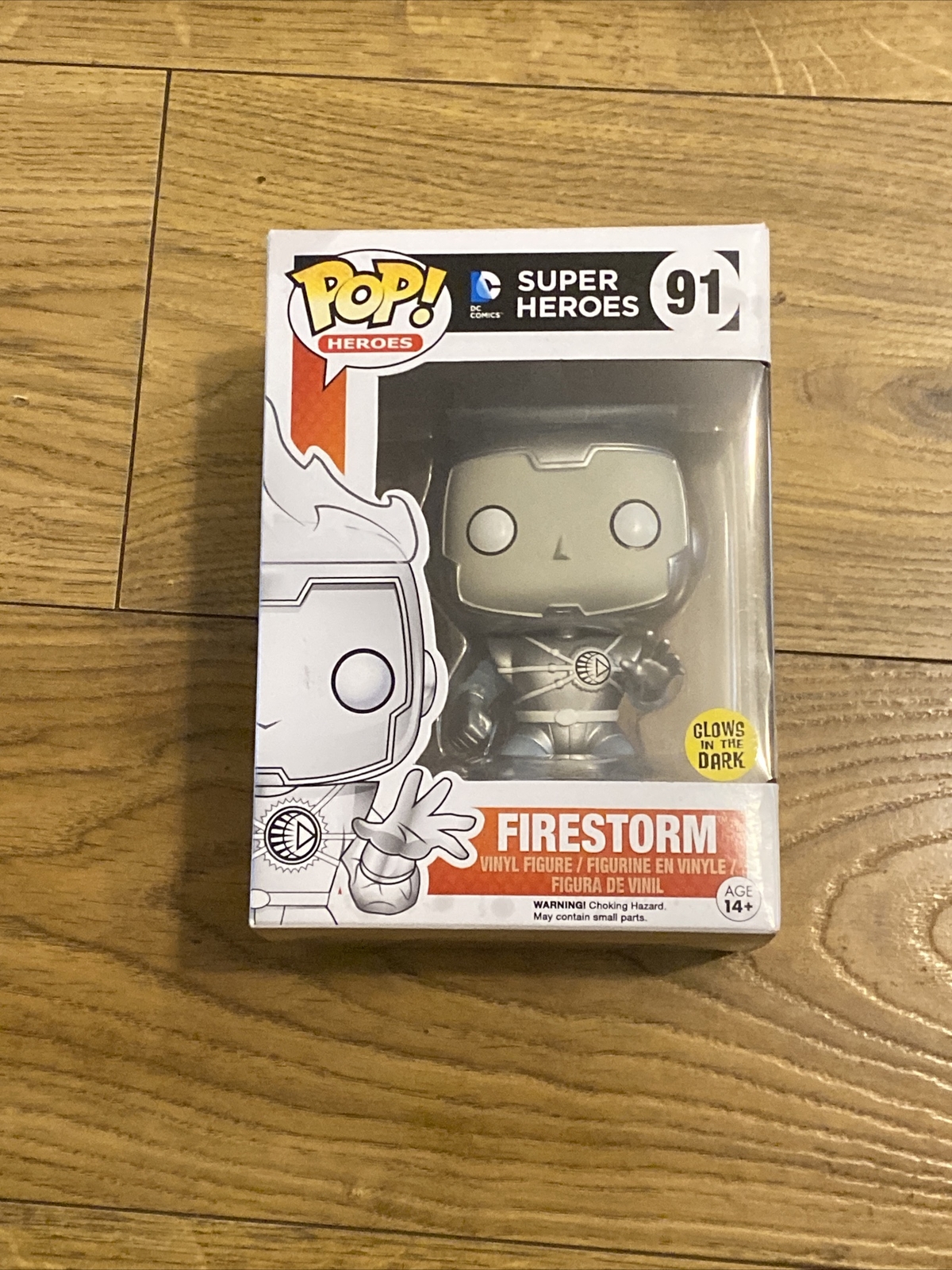 Dc Super Heroes Firestorm Brilla En La Oscuridad Funko Pop! Figura De Vinilo #91 Read Des