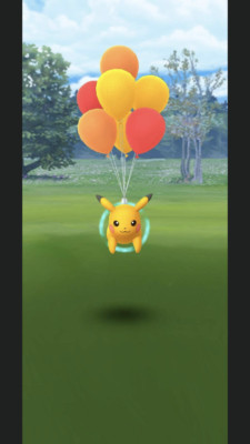 Pokémon G0  -- Shiny Pikachu Flying New Balloon Okinawa(Limited) 