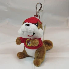 BUC-EE'S Beaver Plush Keychain Travel Center Logo Souvenir Gas Store