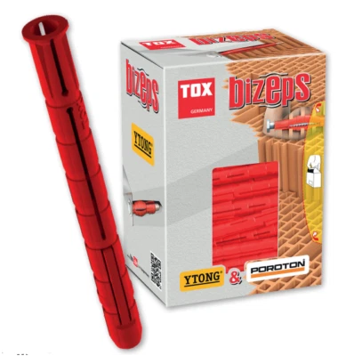 Tox Bizeps Dübel Poroton Allzweckdübel Spreizdübel Universaldübel 6 8 10 12
