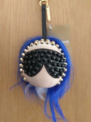 Fendi Taschenanhänger charms punkito karl lagerfeld bug bag Keychain Handtasche 