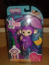 Wow Wee Fingerling Baby Monkey Mia purple NIB Fingerlings USA/In stock