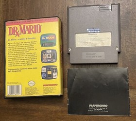 Vintage Dr. Mario (Nintendo NES) USA BRAZIL Variant! CIB Game CUT Box! Authentic