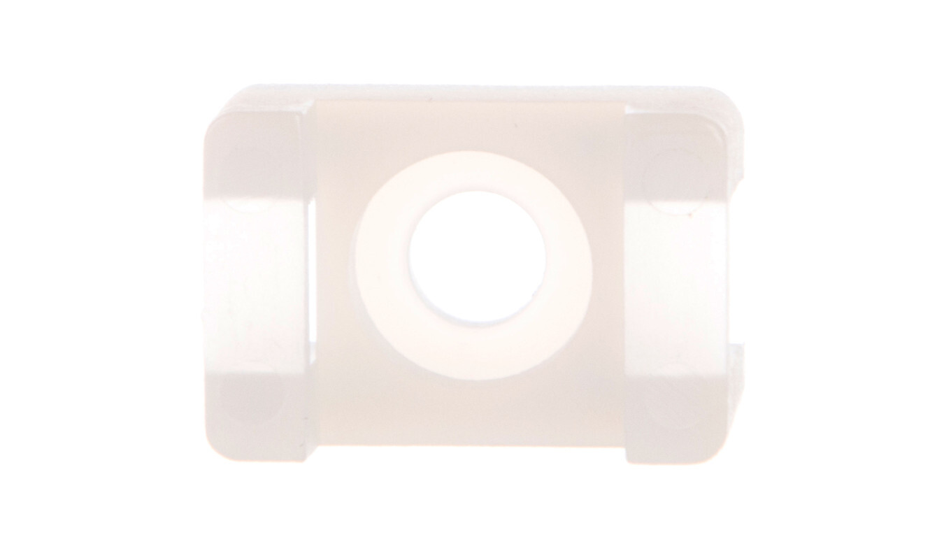 Saddle holder for cable ties white 4.8mm 9.5x15mm F = 3.5mm BMSB5498E / 1 /T2UK
