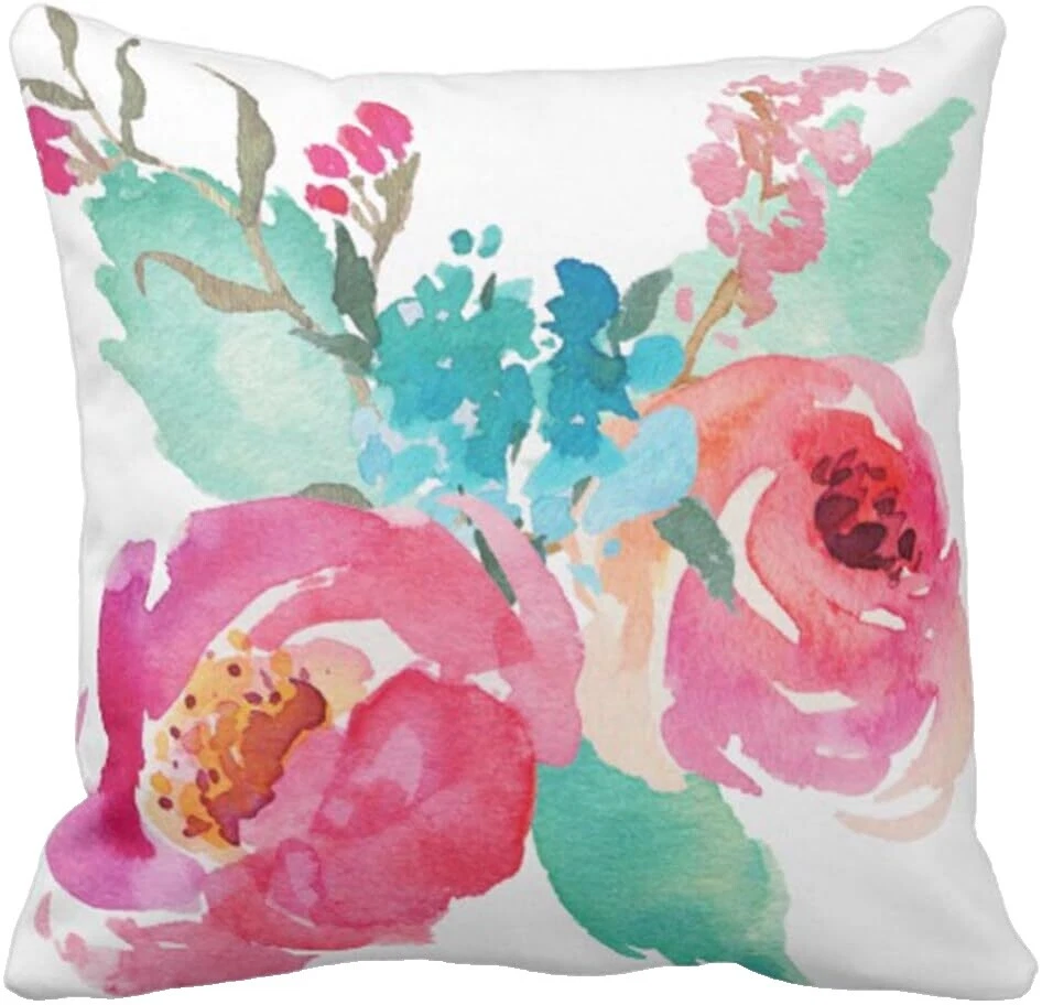Cotton Blend Love & Hearts Modern Home Décor Pillows