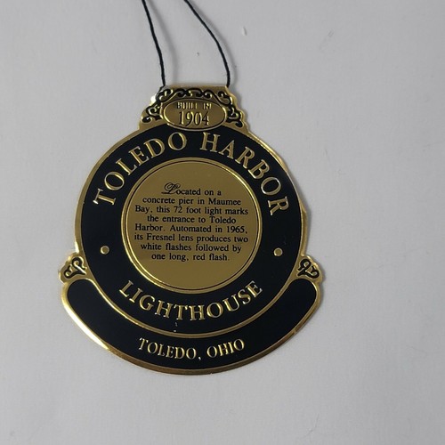Lefton 1904 Toledo Harbor Ohio Leuchtturm beleuchtet 9 1/2 Zoll Vintage C 1994 - Bild 9 von 12