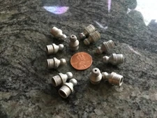 12 small press in grease zirks fittings no  check valve 5/16 hole  farm  tractor